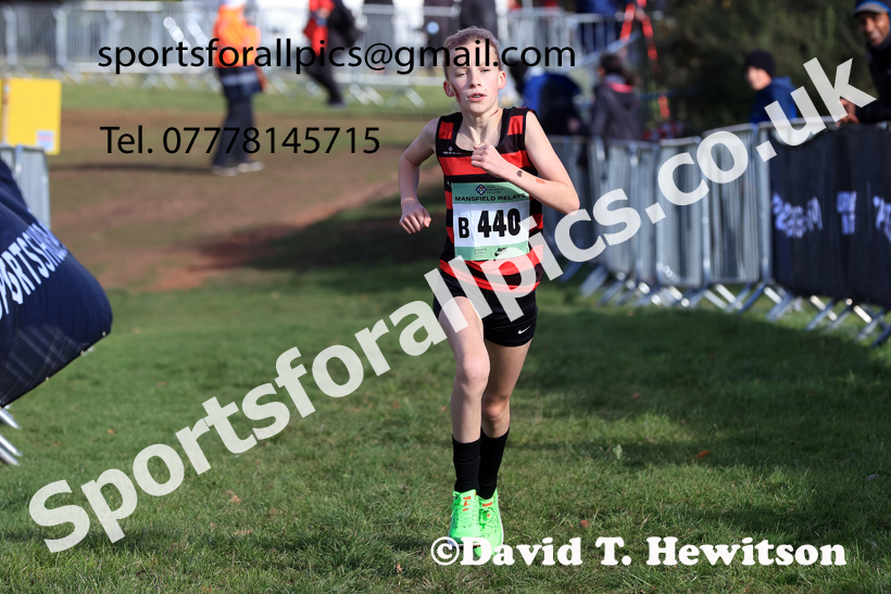 Girls Under-13s 2025 National Cross Country Relays, Berry Hill Park, Mansfield. Photo: David T. Hewitson/Sports for All Pics
